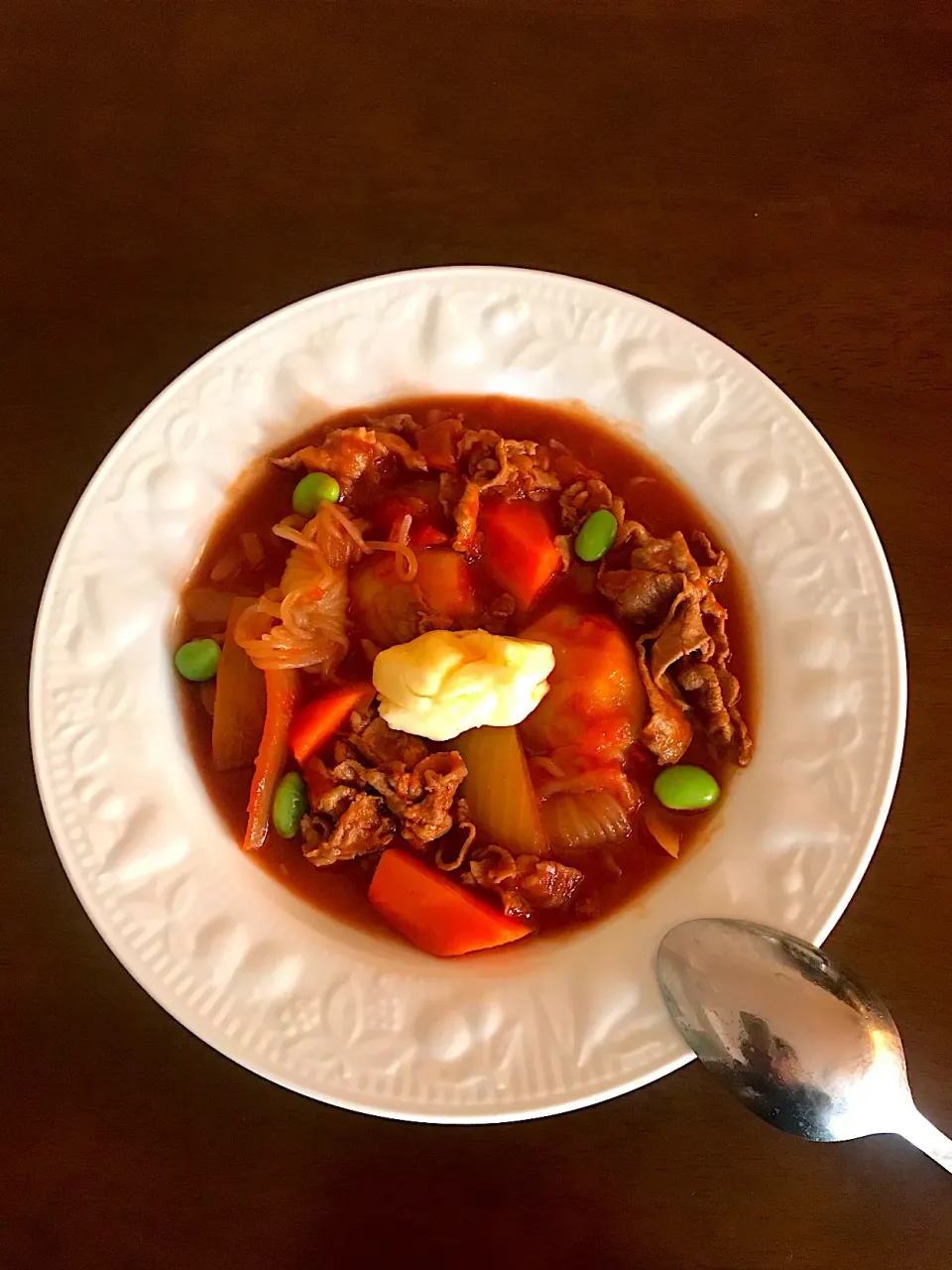 Snapdishの料理写真:カレーに変身一歩手前の華麗な肉じゃがのレシピ・作り方 | Happy Recipe（ヤマサ醤油のレシピサイト）
#変わり肉じゃが#ふるさと納税|とんちんさん