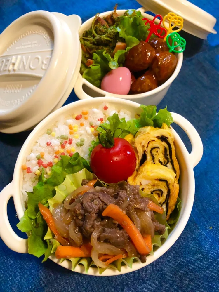 先日の旦那の夜勤のお弁当🍱|ぷーはるひゅうさん