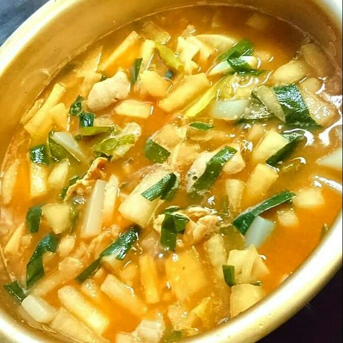 味付け味噌キムチホルモン鍋 野菜を使った料理もつ鍋 Misaki Chida Snapdish スナップディッシュ Id Kch1ca