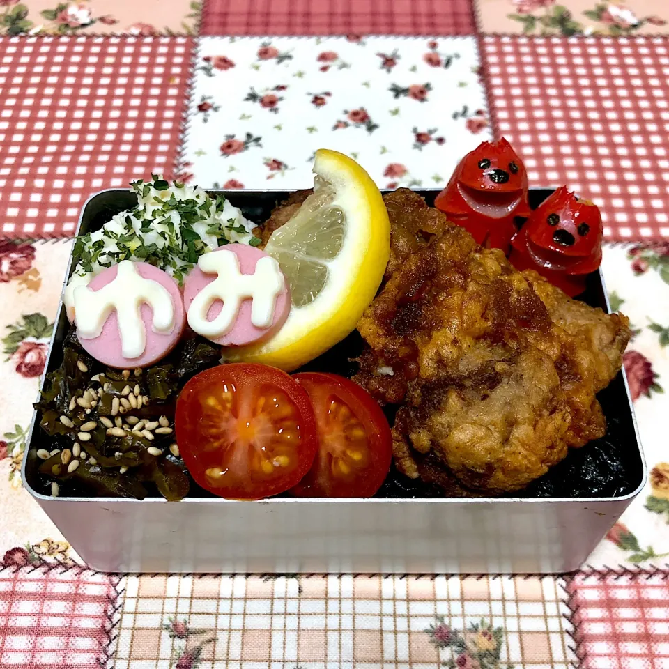 唐揚げのり弁当🍱|＊ゆみしぼり＊さん