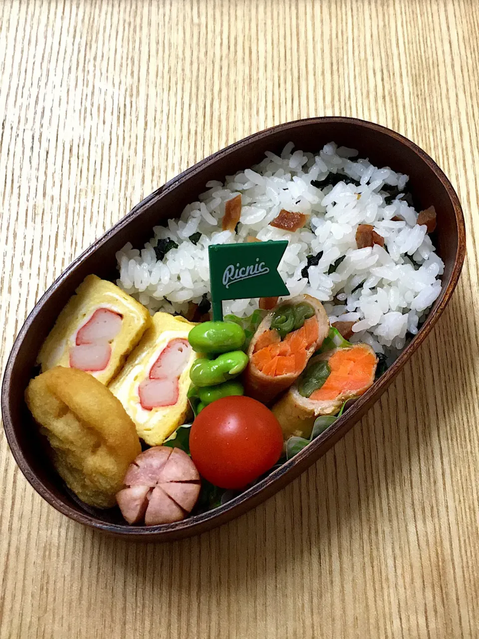 #ムスメ弁当  #幼稚園弁当  #曲げわっぱ  #曲げわっぱ弁当|mossan＠OSAKAさん