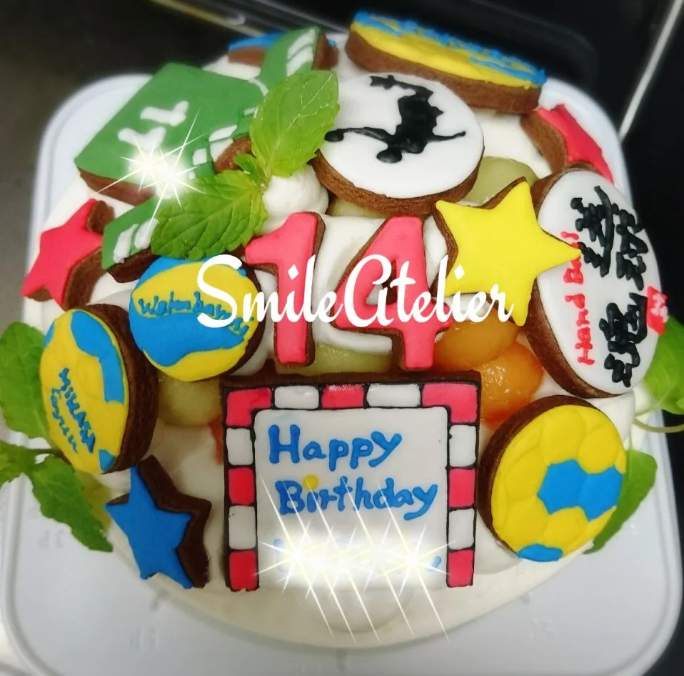 Snapdishの料理写真:Birthdaycake♪ハンドボール✨|izumiさん