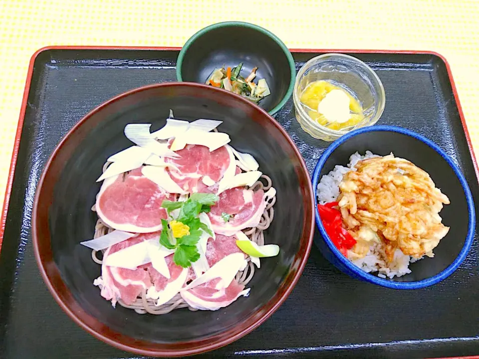 鴨南蛮そば＆ミニかき揚げ丼セット|nyama1さん