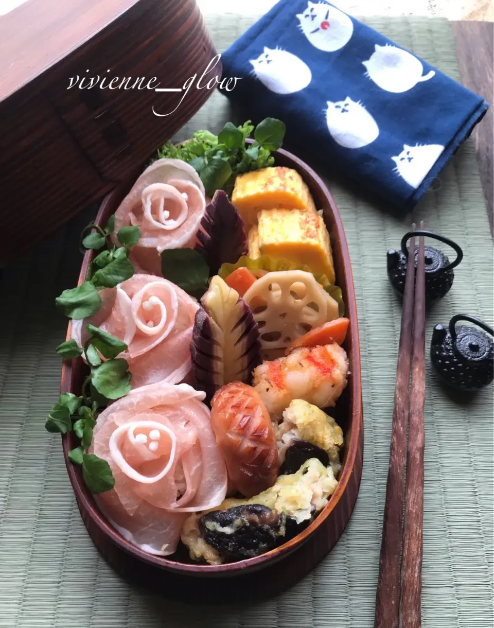 生ハム花むすび弁当|vivienne_glowさん