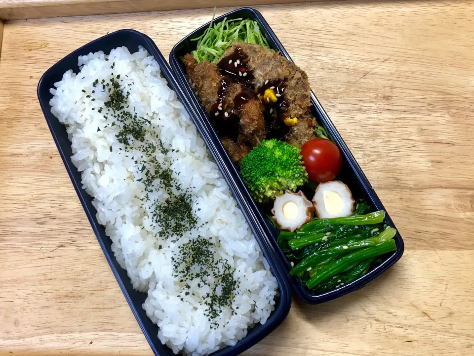 Snapdishの料理写真:猪肉カツ 弁当|弁当 備忘録さん