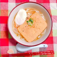 七味で代謝アップ！きつねうどん🍜|はらぺこちゃんさん