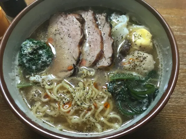 #マルちゃん正麺 🍜、醤油味❗️ (‷ˊᗜˋ‷)✨|サソリさん