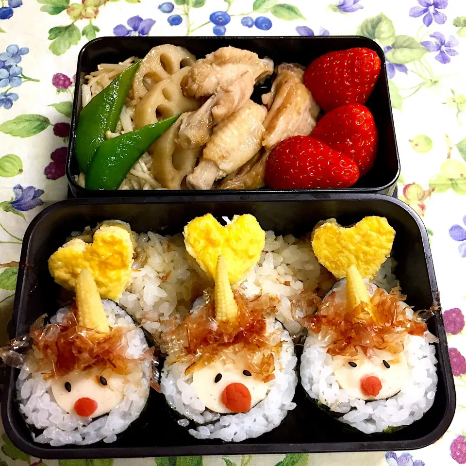 Snapdishの料理写真:鬼鬼ちゃん弁当👹|みっこちゃんさん