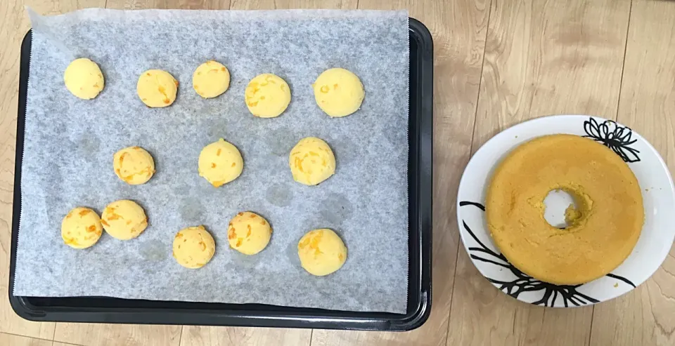 米粉のチーズ入り丸パンと米粉のシフォン☆グルテンフリー|ありささん