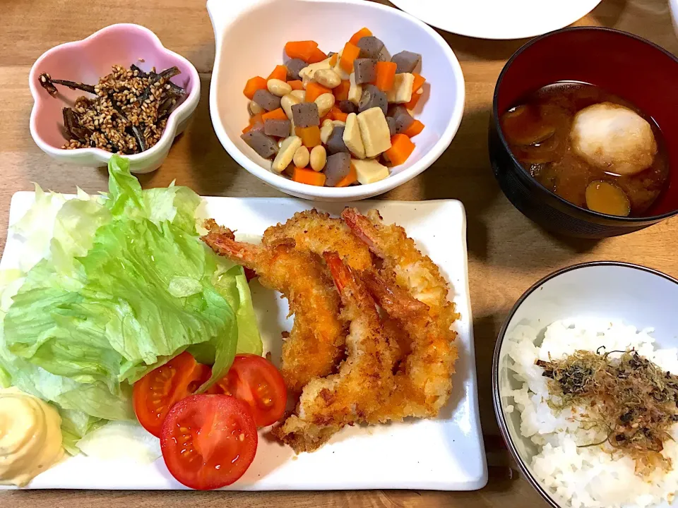 海老フライ定食♪|かおちゃんさん