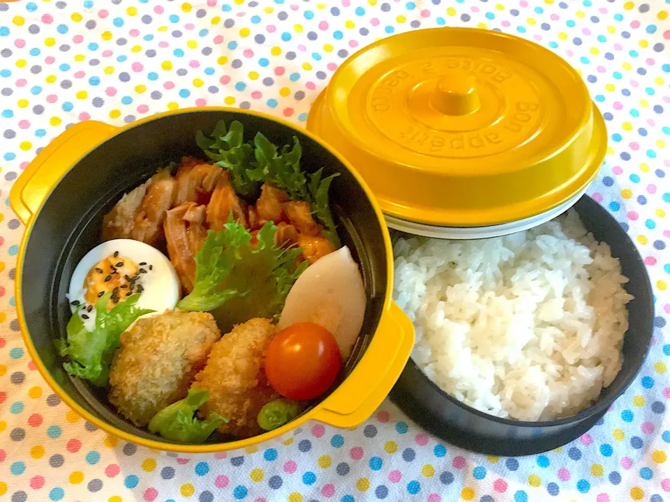 Snapdishの料理写真:はちみつ味噌鶏弁当|Rieさん