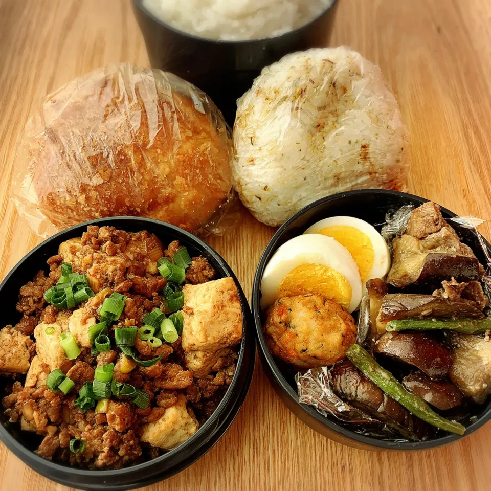 Snapdishの料理写真:2019.1.21 高2球児弁当～麻婆豆腐|Loackerさん