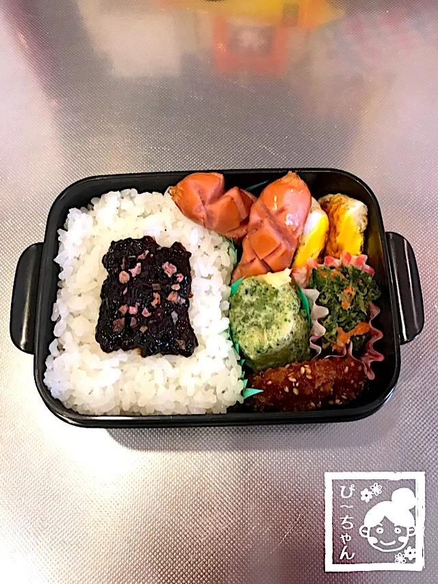 Snapdishの料理写真:旦那様☆遅番用ミニ弁当😊|☆ぴ〜ちゃん☆さん