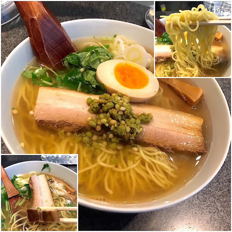 Snapdishの料理写真:和風実山椒柳麺@麺屋ひょっとこ(銀座)|塩豚骨さん