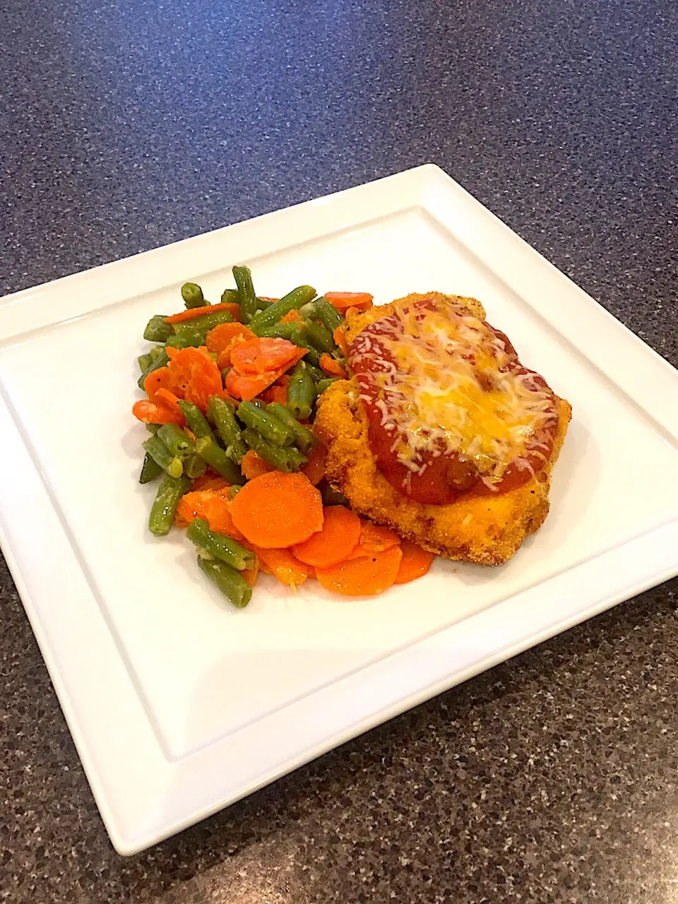 Chicken parmesan and veggies|FitMomDoc19さん