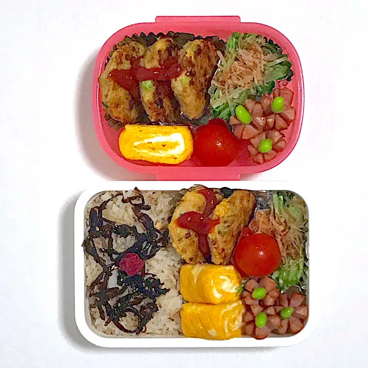 パパと娘っちのお弁当(^^)
 #お弁当  #麦ご飯|kakoさん