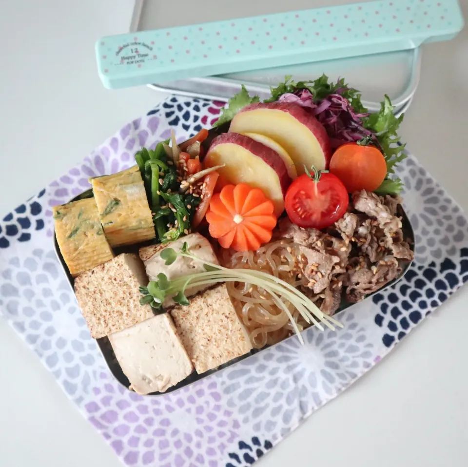 中学生男子弁当🍱
肉豆腐のっけ弁。|なかじー。さん