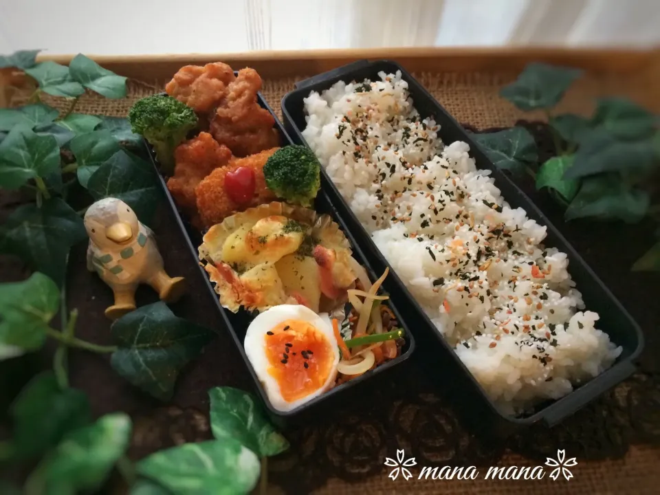 Snapdishの料理写真:誤差あり弁当〜①|まなまな♡さん