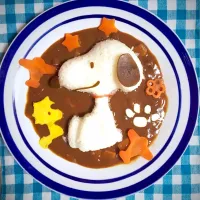 スヌーピーのデコカレー|えびひなさん