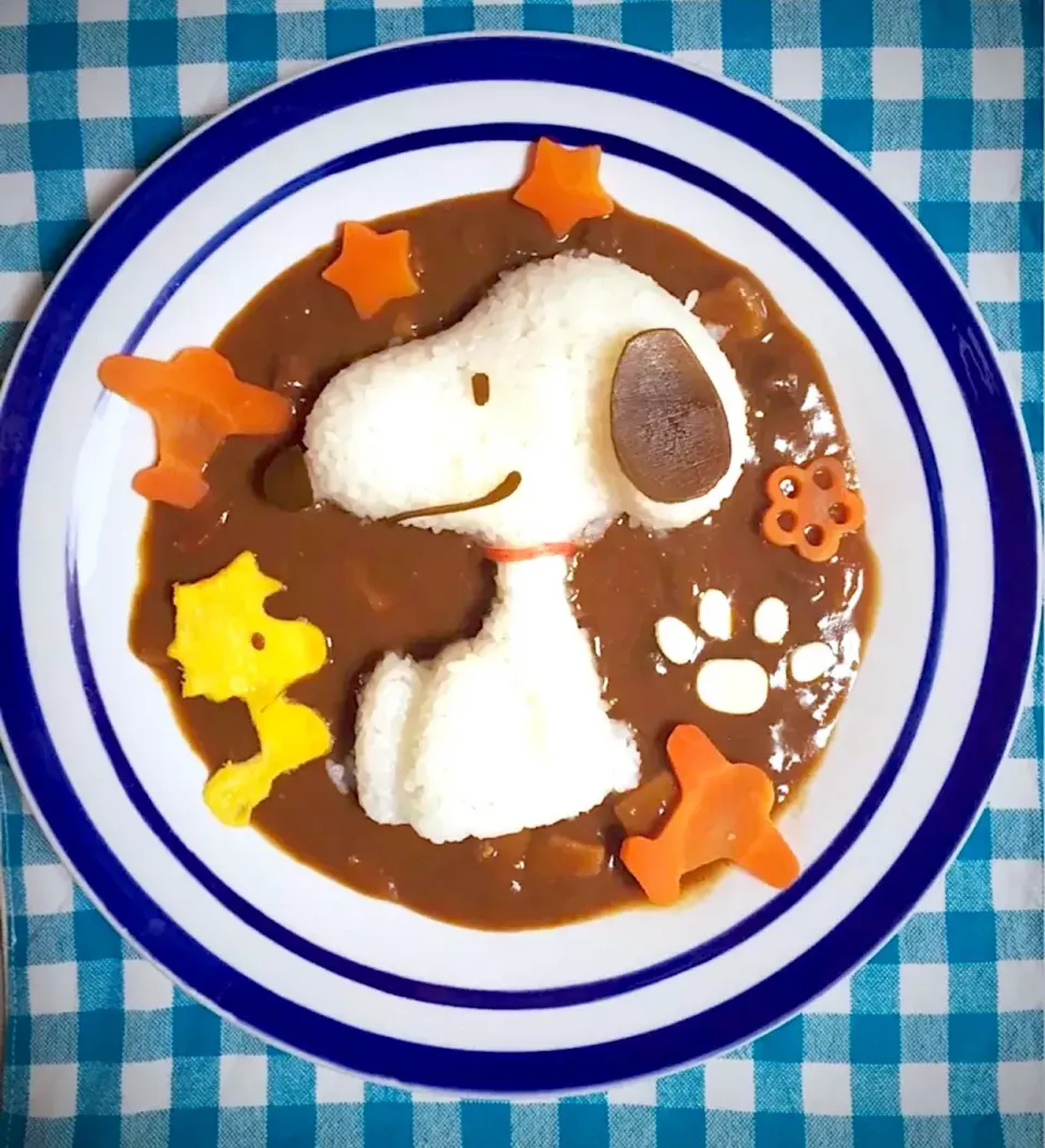 スヌーピーのデコカレー|えびひなさん