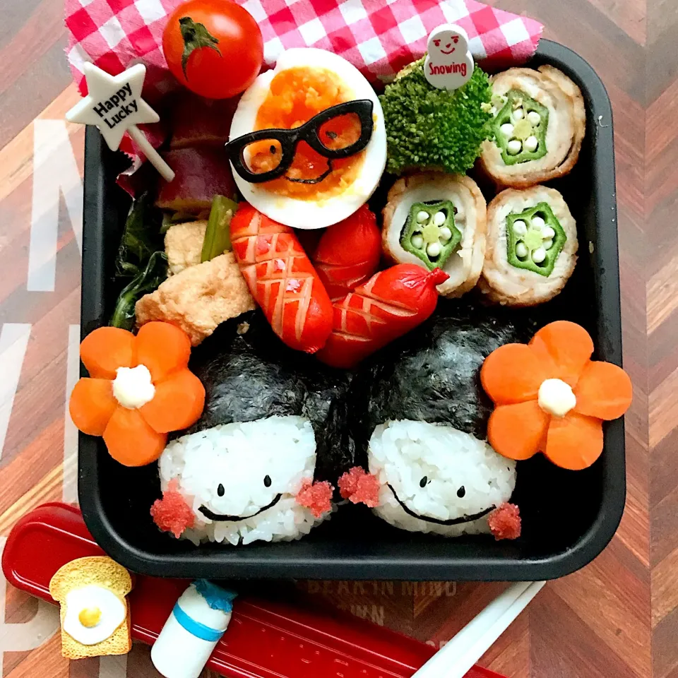 おかっぱちゃんおにぎり弁当|ajaさん