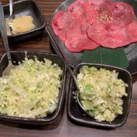 Snapdishの料理写真:焼肉屋でネギまみれ！|takeruさん