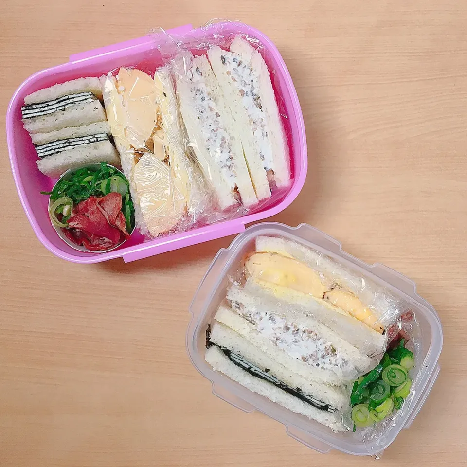 彼と私のサンドイッチ弁当 #彼弁 #料理超初心者|ずっとたまごのままでいたかった。さん