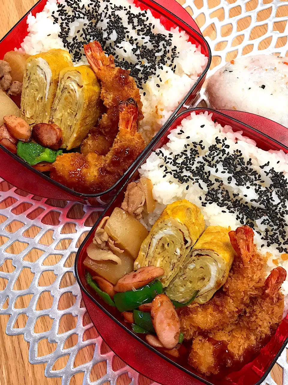 2019.1.23中3＆高３男子海老フライ🍤弁当〜🍱😋|mari-pさん