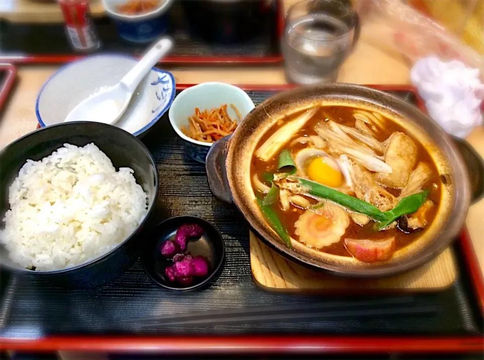 味噌煮込みうどん定食 コーヒー付き ８５０円|Takeshi  Nagakiさん