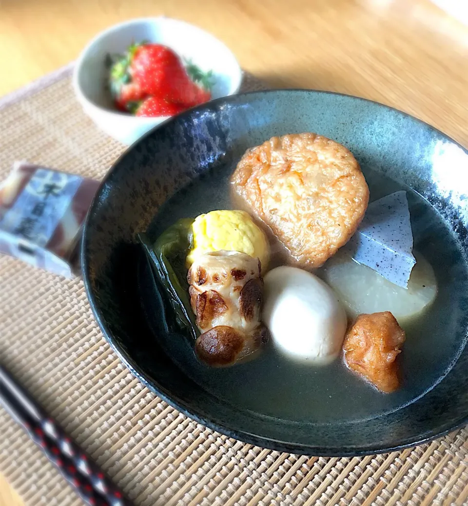 Snapdishの料理写真:朝ごはんを食べよう☀️おでんで朝ごはん🍢🙆‍♀️|あしゃぱんさん