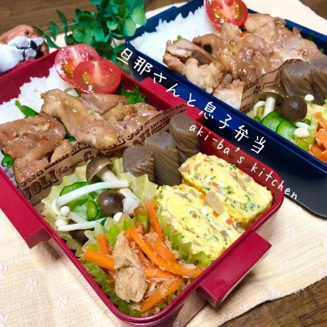 旦那さんと息子弁当1/24|アキーバさん