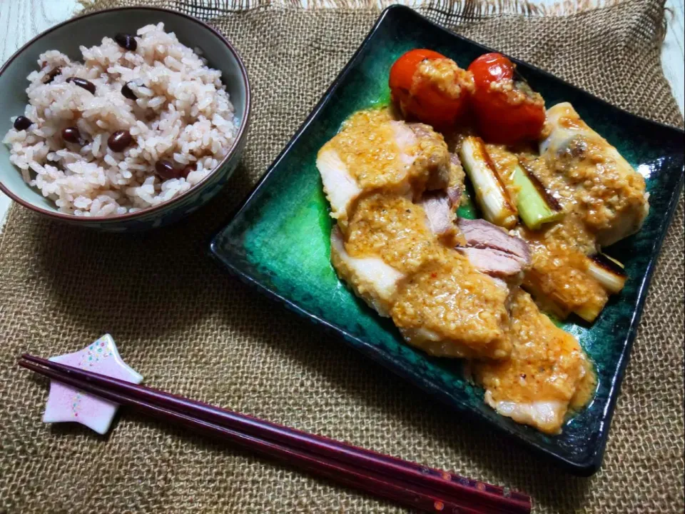 Snapdishの料理写真:桜央里ちゃんのお手軽にしっとり味噌焼豚❣️|真希さん