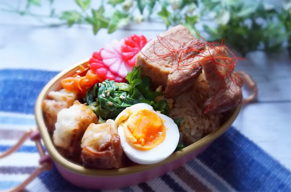 角煮炒飯弁当？|ゆいか＊さくママさん