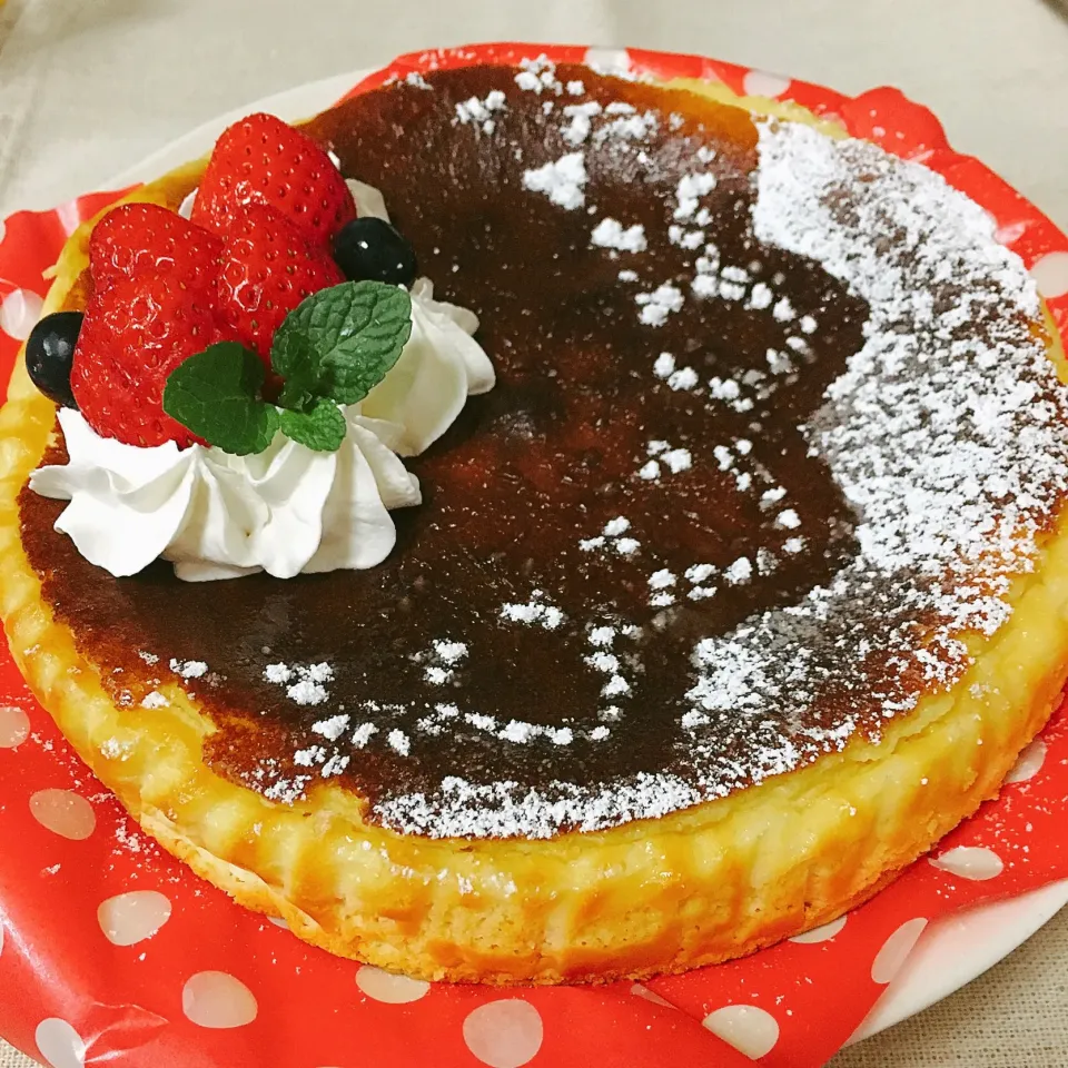 #ベイクドチーズケーキ #チーズケーキ #手作りケーキ|momo31omomさん