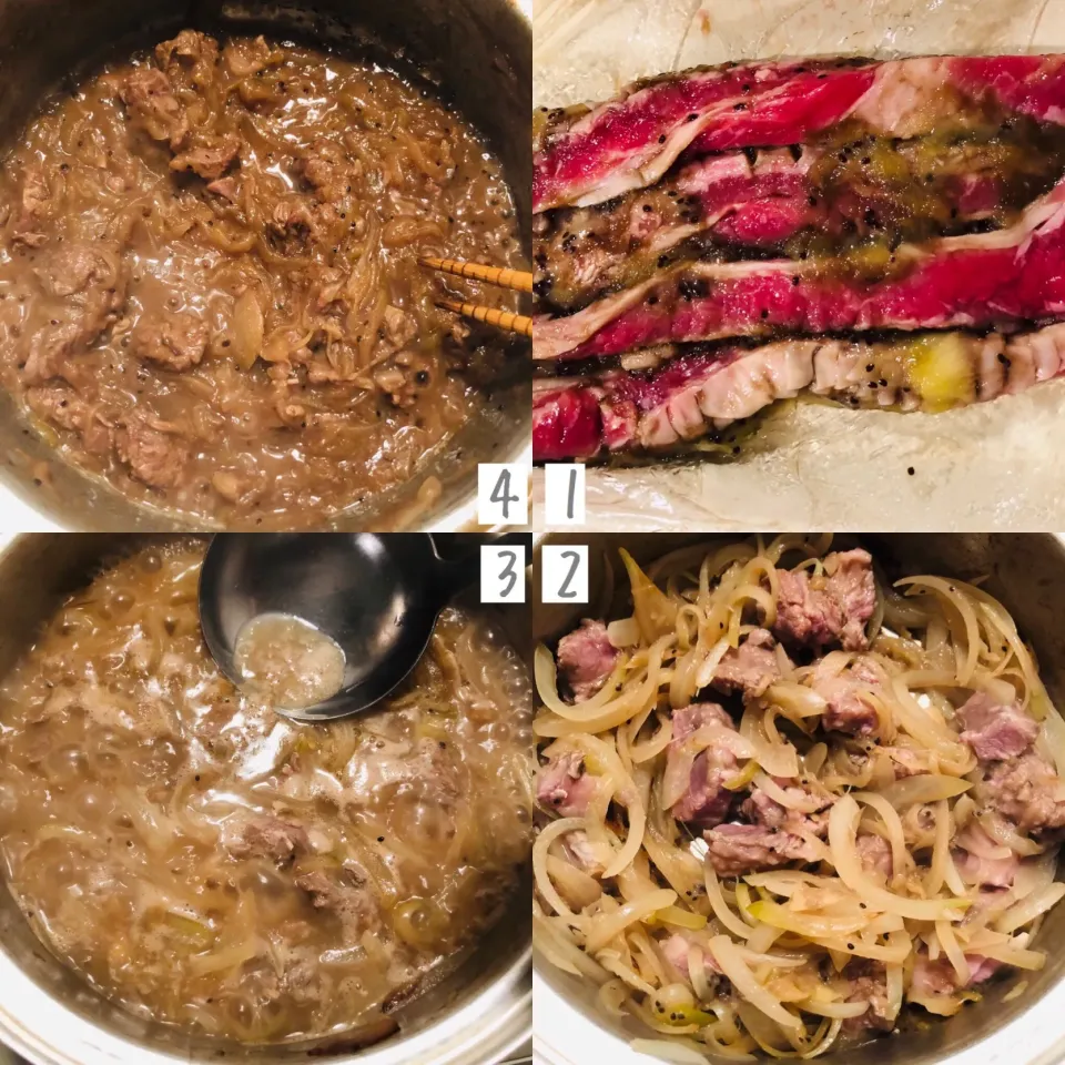 ふじたかなさんの料理 中落ちカルビのちょい煮込み牛丼 - ふじたかなの"いつも美味しい！もの探し"|ふじたかなさん