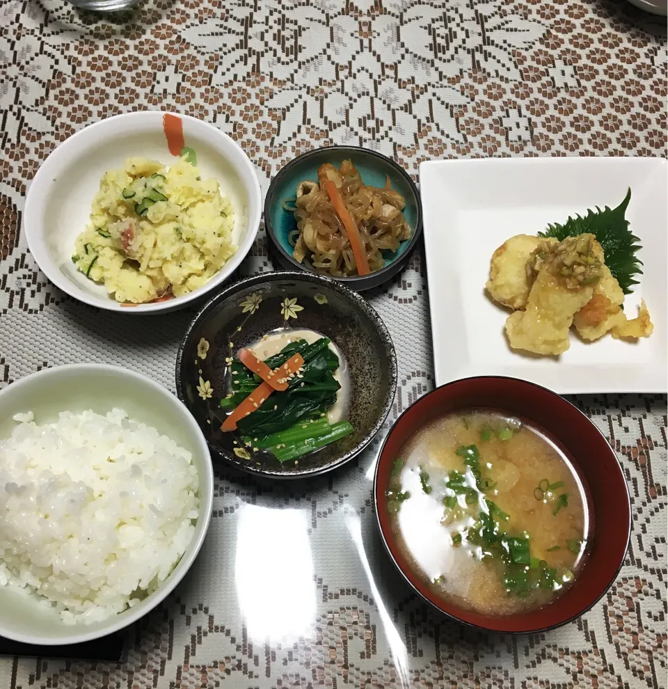 Snapdishの料理写真:しつこく質素メシ|ヨシヨシさん