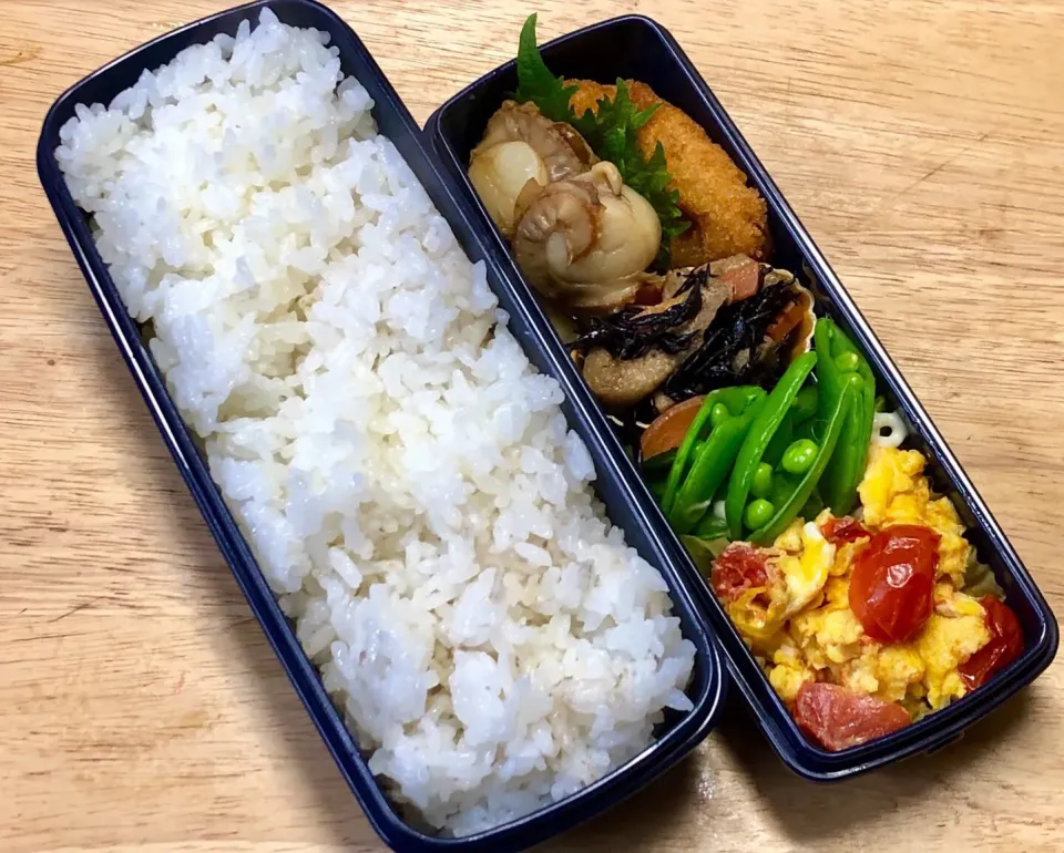 ベビーホタテのうま煮 弁当|弁当 備忘録さん