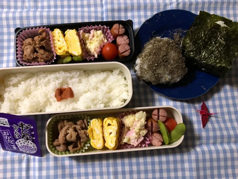 Snapdishの料理写真:2019/01/25(金) 夫弁当＆娘弁当🎵|kiyominさん