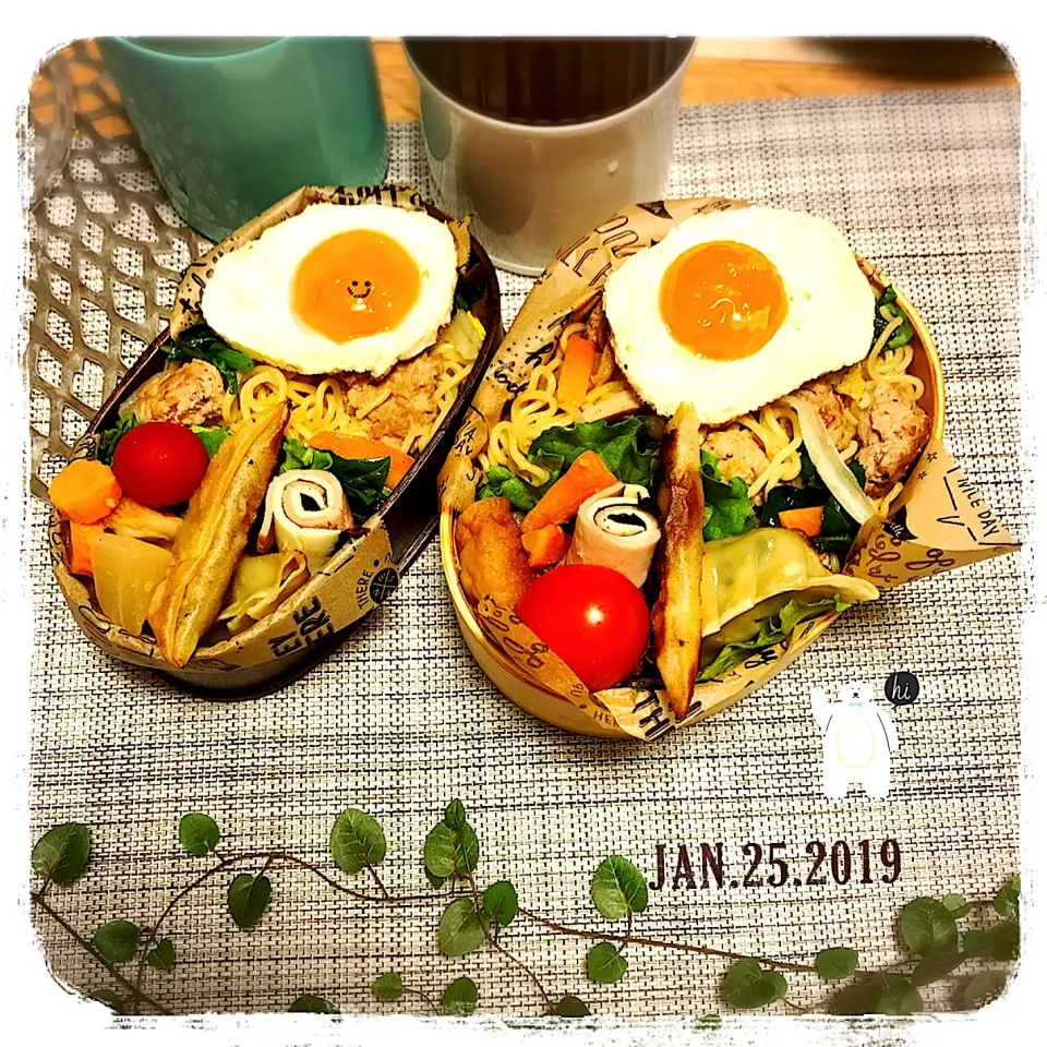 1/25 ☺︎☺︎ 肉団子塩焼きそば弁当☆|jon2さん