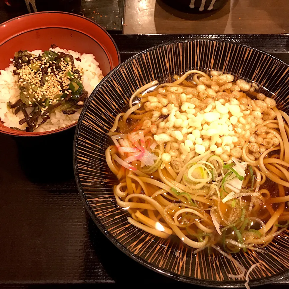 山形だし御飯セット@嵯峨谷(神田)|塩豚骨さん