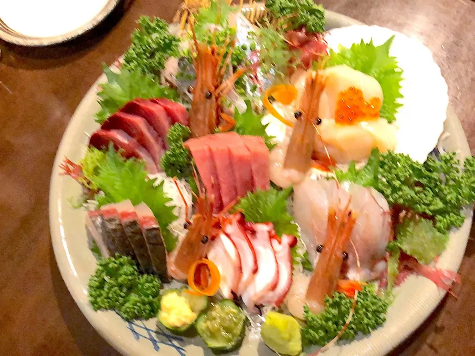 Snapdishの料理写真:#刺し身 #お刺身の盛合せ|Shino88さん