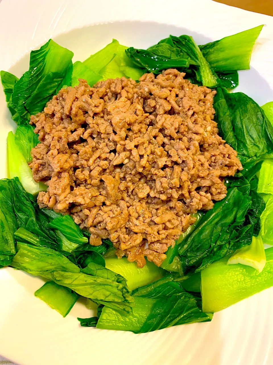 青梗菜と豆腐の肉味噌あんかけ🥬|mayuさん