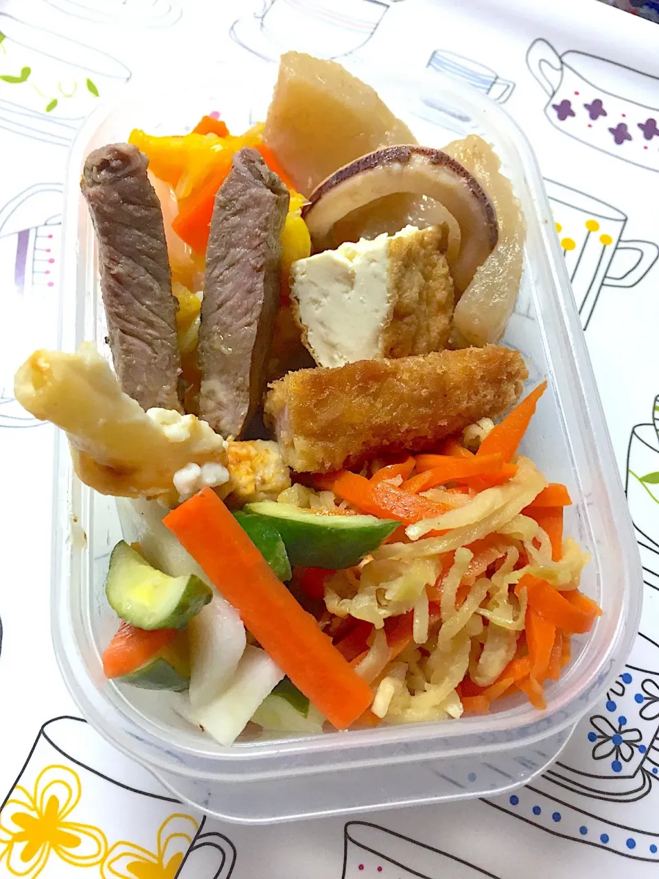 Snapdishの料理写真:今日のお弁当(o^^o)私の|ゆきっちさん