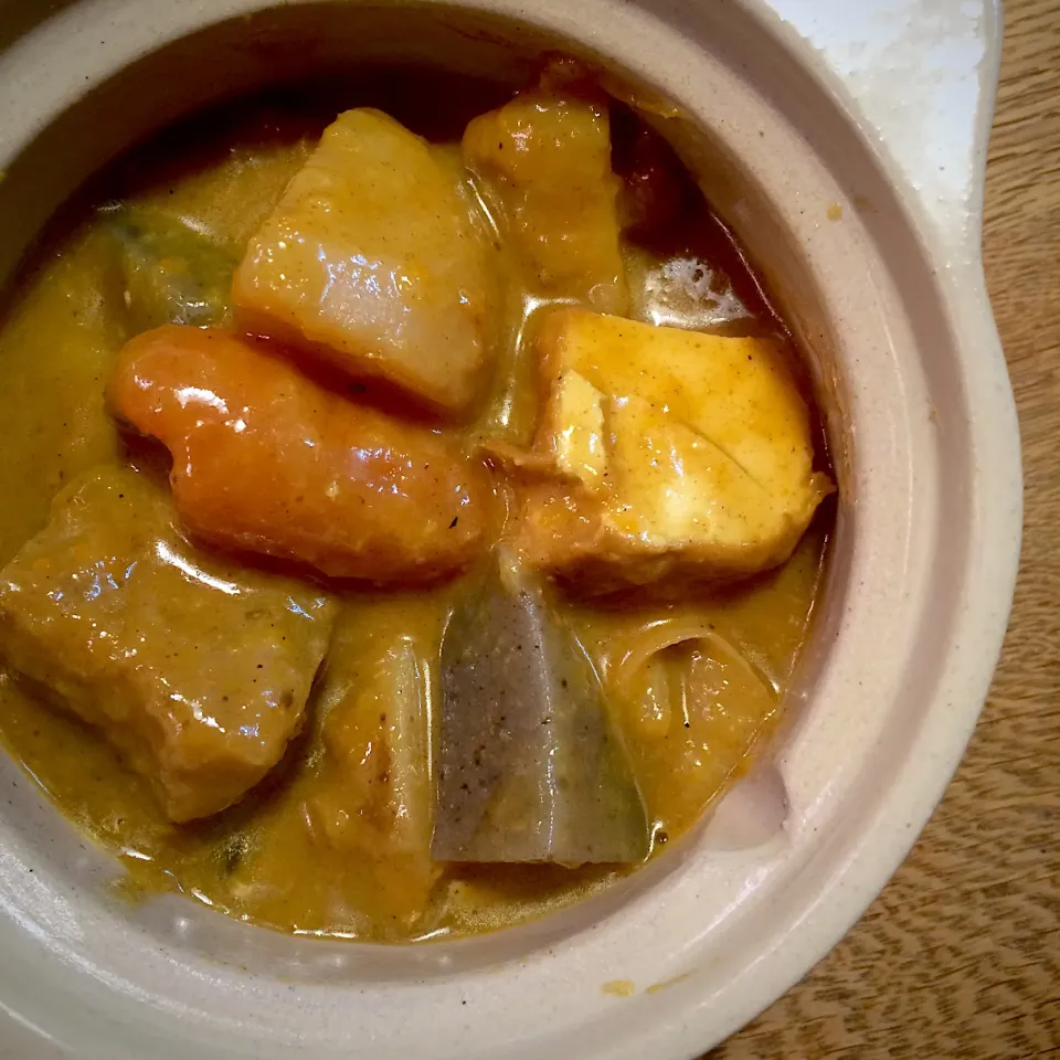 #vegan 
おでんの残りカレー|makiko_aさん