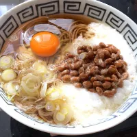 Snapdishの料理写真:とろろ納豆そば|Rie Satoさん