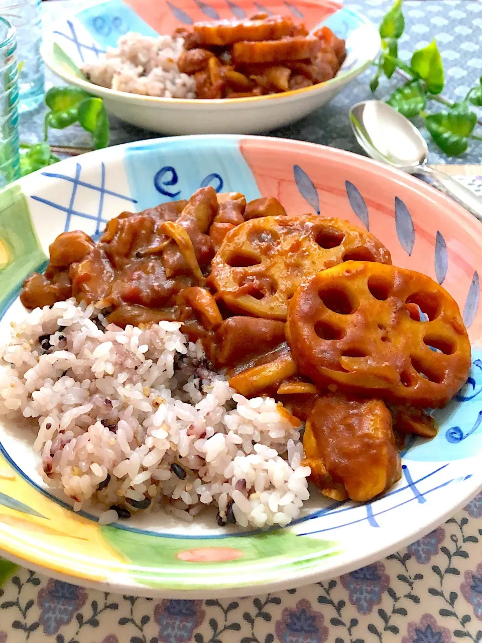 無水鍋で作る根菜カレー|@panna_cotta.703さん