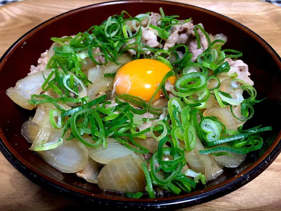 ネギたま豚丼|まぁたんさん