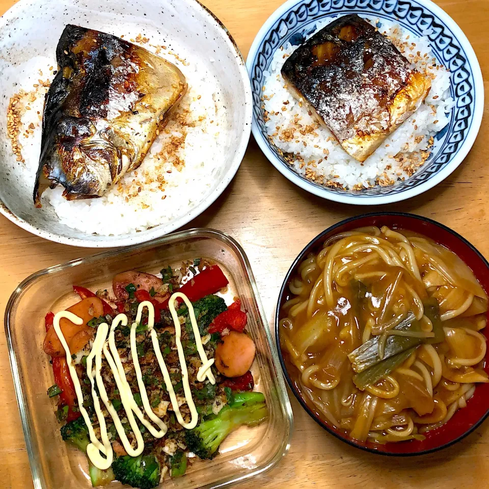 鯖丼🐟カレー南蛮うどん|Makokoさん