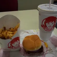 Wendy’s double cheeseburger meal|jaedonjadeさん