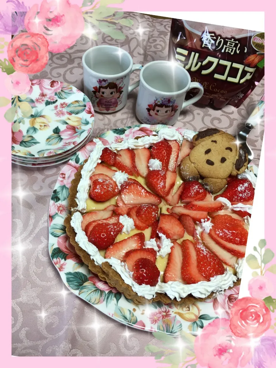 Snapdishの料理写真:いちごタルト💕|うさぴょんさん